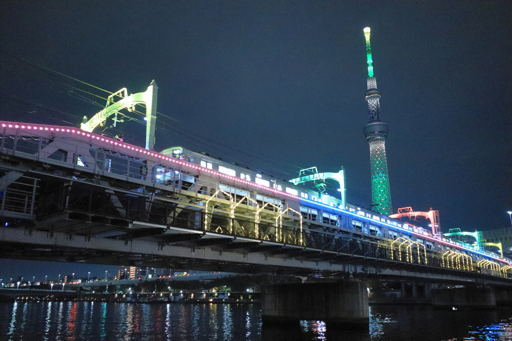 夜のすみだリバーウォーク