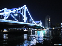 清洲橋と屋形船