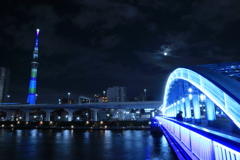 夜の隅田川