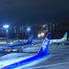夜の飛行場