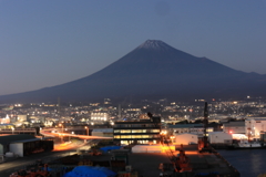シルエット富士