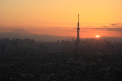 夕暮れ
