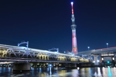 すみだリバーウォークとスカイツリー