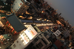 夜の浅草仲見世