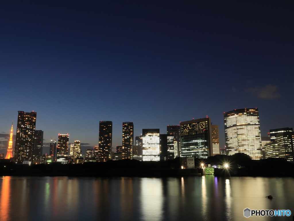 東京タワーと夕景