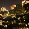 夜の日比谷公園