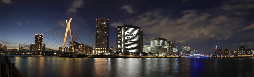 永代橋&中央大橋パラノマ