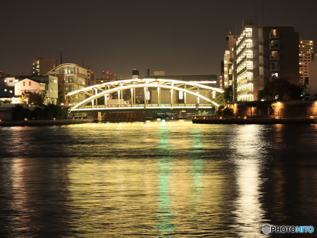 夜の萬年橋