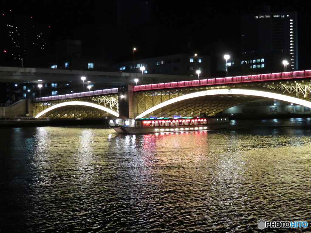 夜の蔵前橋