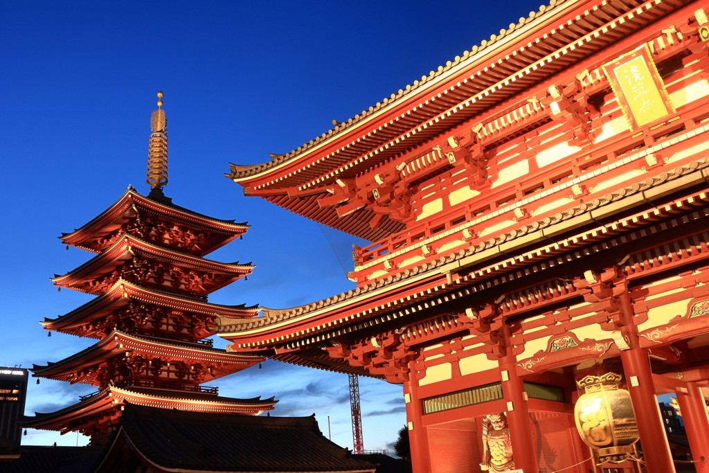 アート作品「バタフライ」 浅草寺で撮った写真をアプリで編集して作成しました。 浅草寺 by しまたか（旧佐々張ケンタ （ID：13543224） - 写真共有