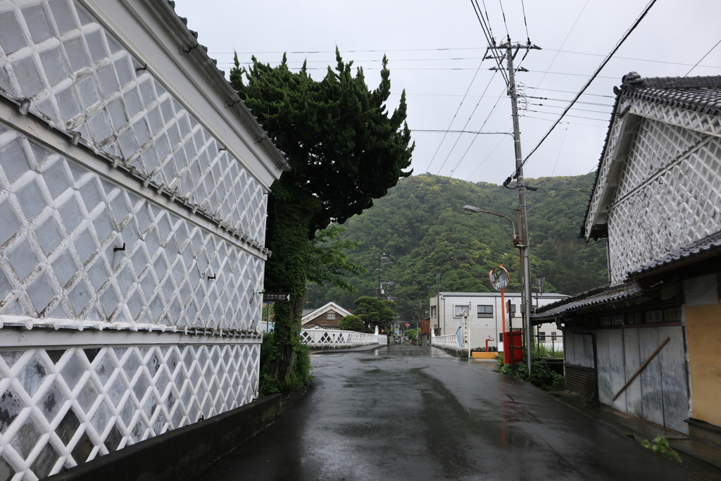 雨の松崎