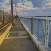 ホームがすぐ海