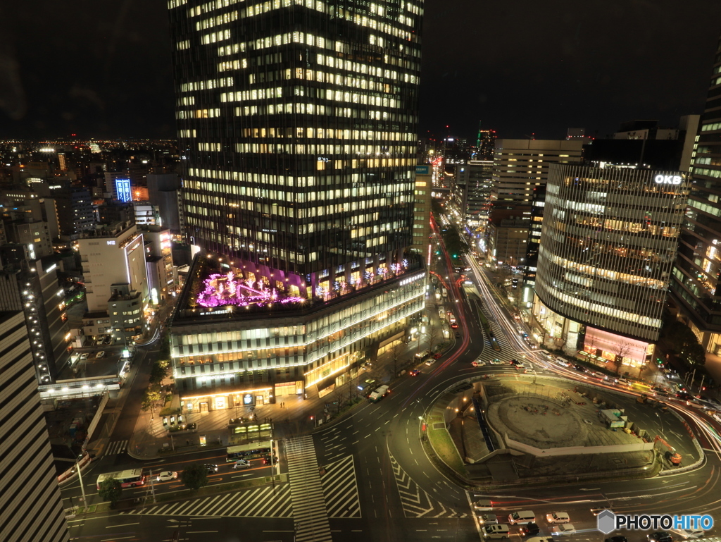 名古屋駅前の夜景