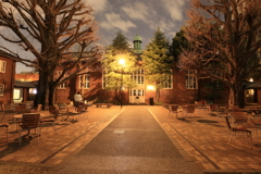 夜の立教大学