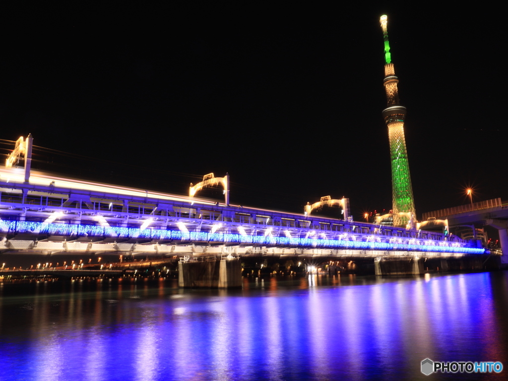 隅田川の夜景