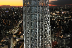夕景とスカイツリー
