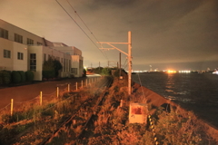 海沿いに延びる線路