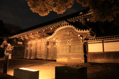 夜の上野公園‐池田家上屋敷表門