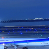 夜の飛行場