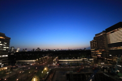 夜の皇居前