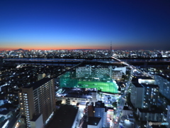 日没後の東京