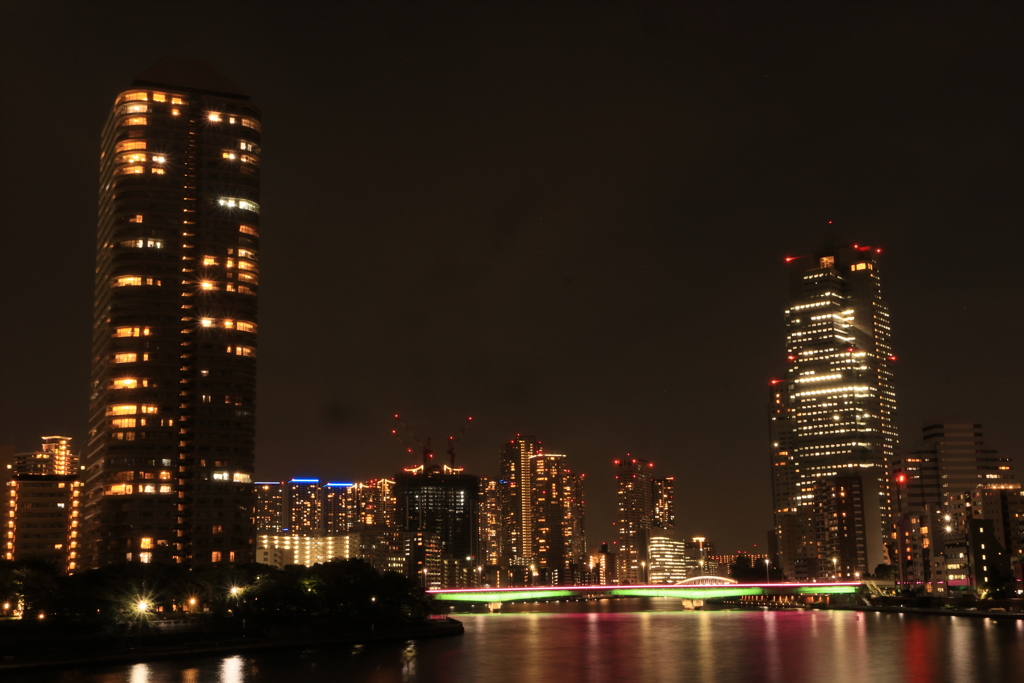 中央大橋からの隅田川