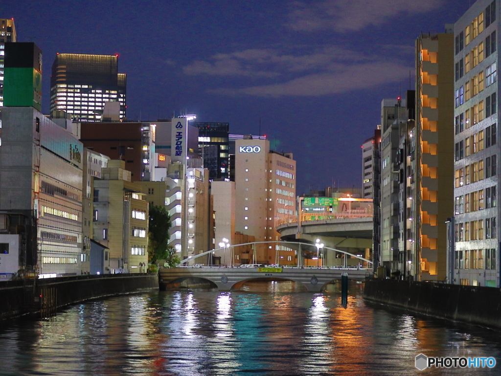 運河の夜景