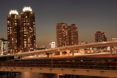 夕暮れのお台場