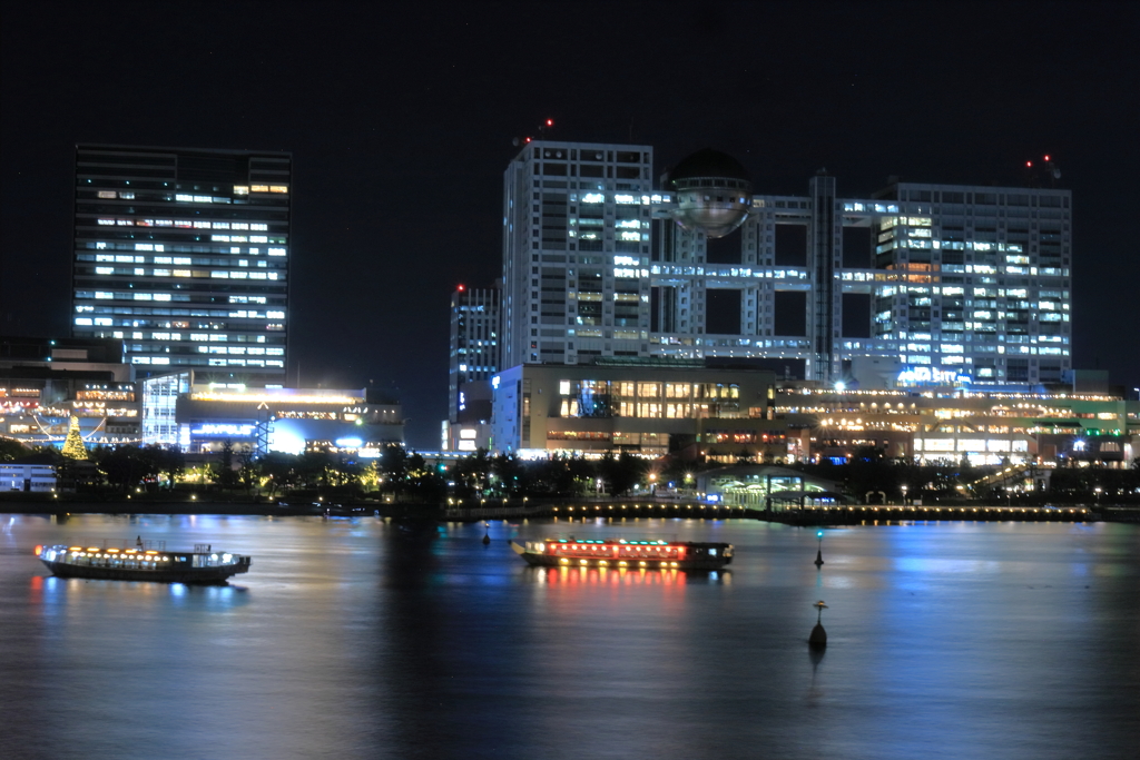 夜のお台場