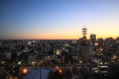 豊橋の夕景