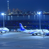 夜の飛行場