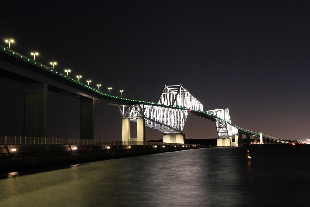 元旦夜のゲートブリッジ