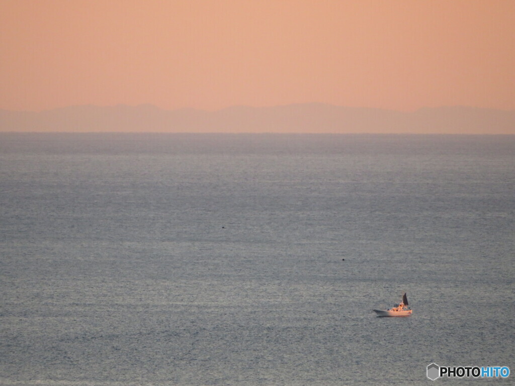 伊東の海の夕焼け