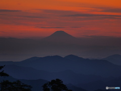 奈良から観た富士山
