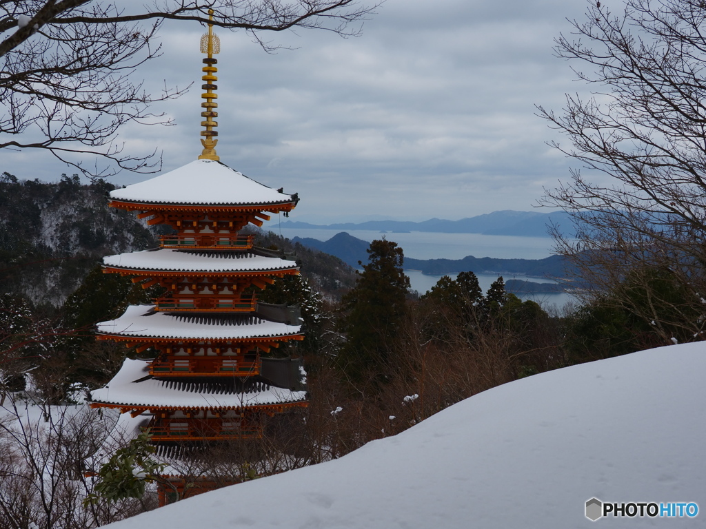雪の日の成相寺Ⅱ