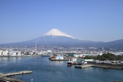 富士山と船2