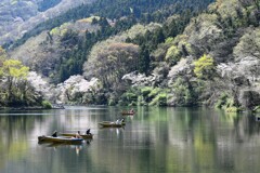 湖上の釣り