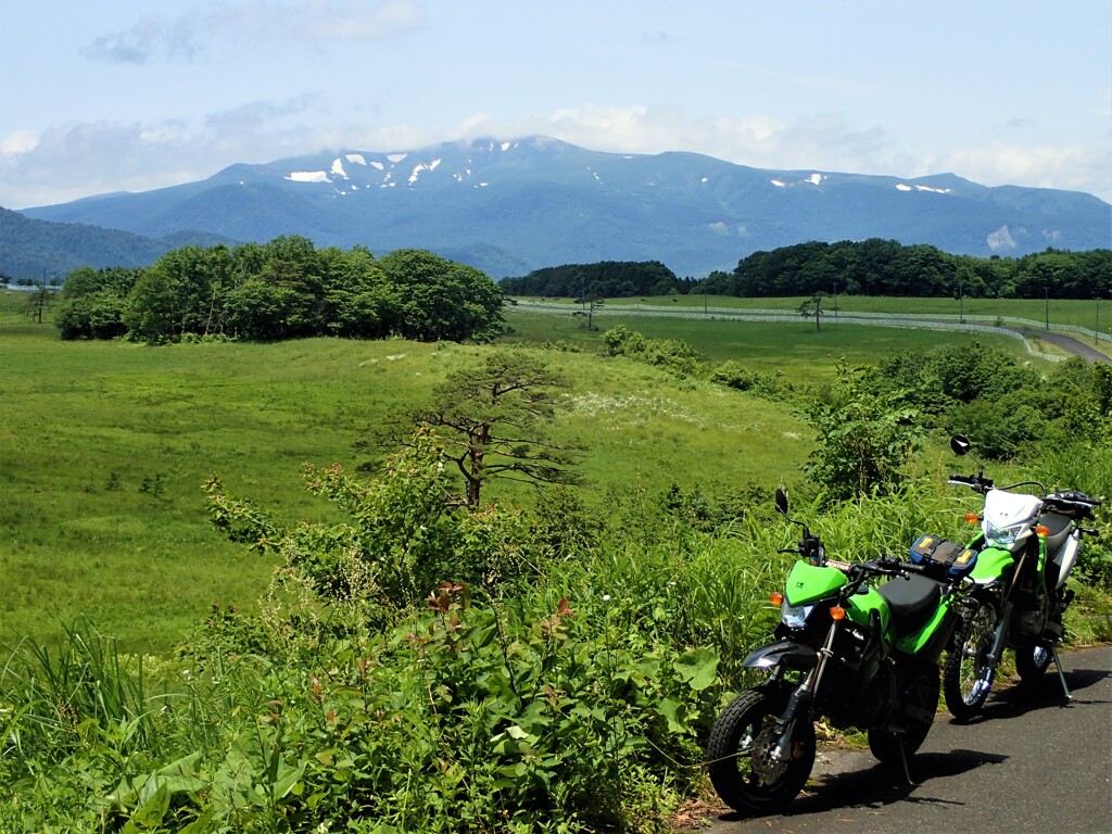 KSRと見た風景(栗駒山)