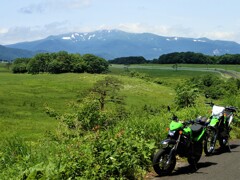 KSRと見た風景(栗駒山)