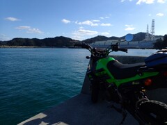 KSRと見た風景(女川原発)