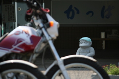 鹿と河童
