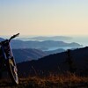 夕日を浴びて