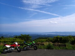 KSRと見た風景(志津川湾)