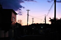 夕刻の街角