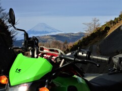 KSRと見た風景(名無しの冨士見峠)