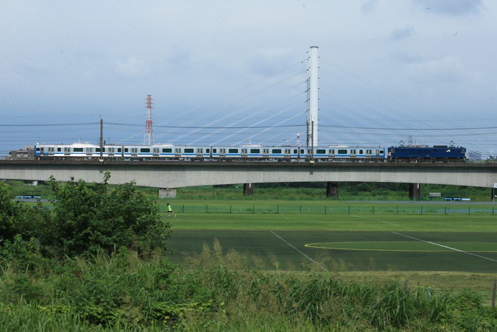 2021/07/30　配9644　EF64-1031+E131系G-02編成