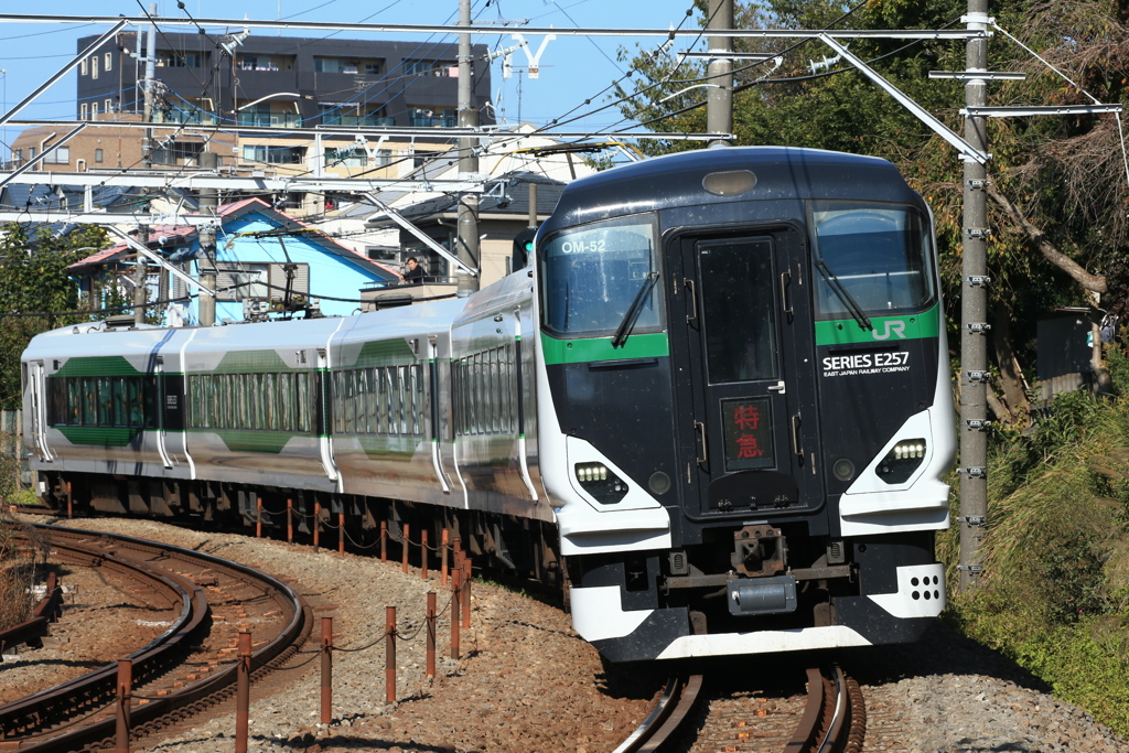 2021/11/06　9272M　E257系5500番代OM-52編成
