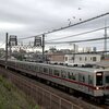 電車とスカイツリーと鳥