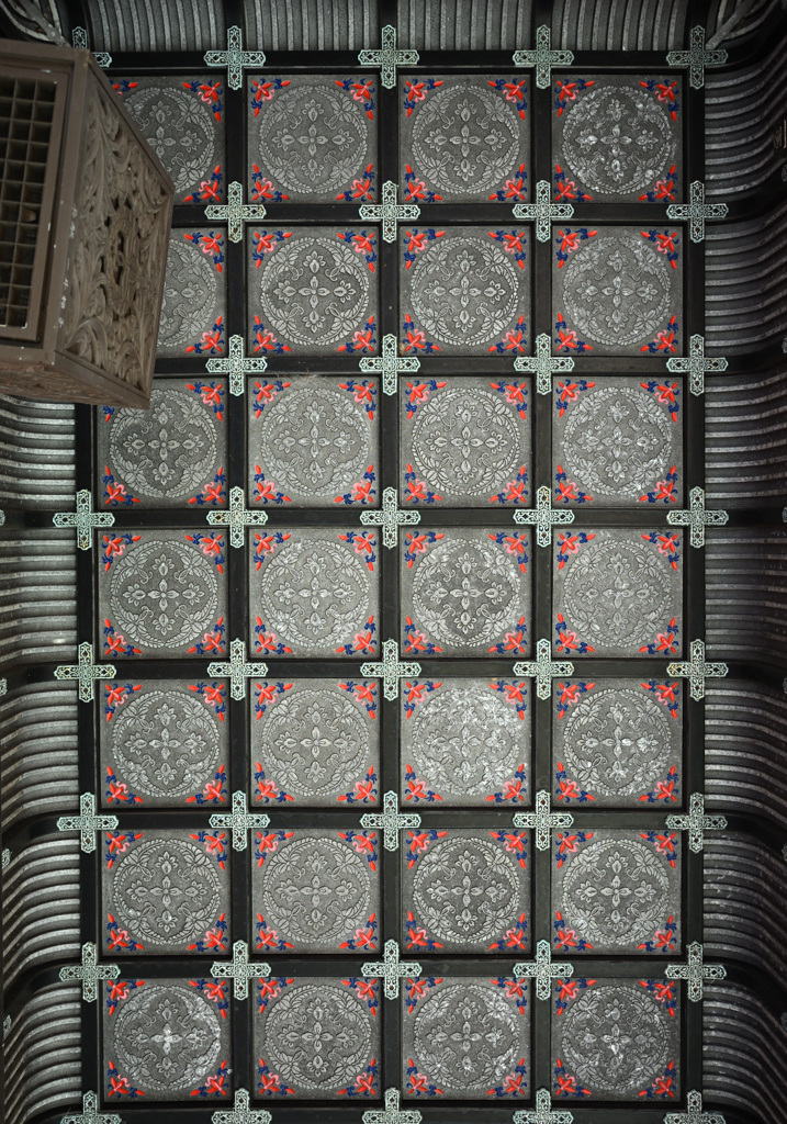 春日神社 唐門の天井