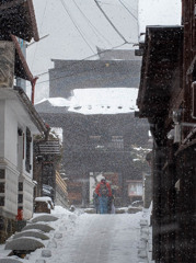 木曽ふくしま雪灯りの散歩路